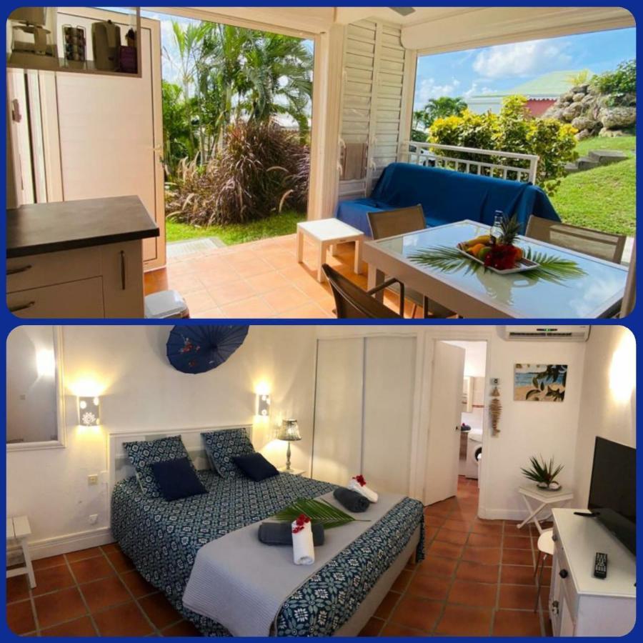 Appartement Rez-De-Chaussee De Villa A 1 Minute De La Plage Saint-Francois  Eksteriør bilde