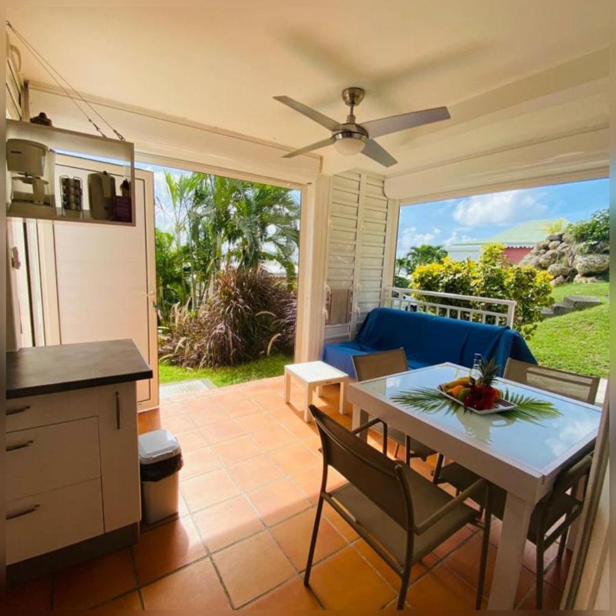 Appartement Rez-De-Chaussee De Villa A 1 Minute De La Plage Saint-Francois  Eksteriør bilde